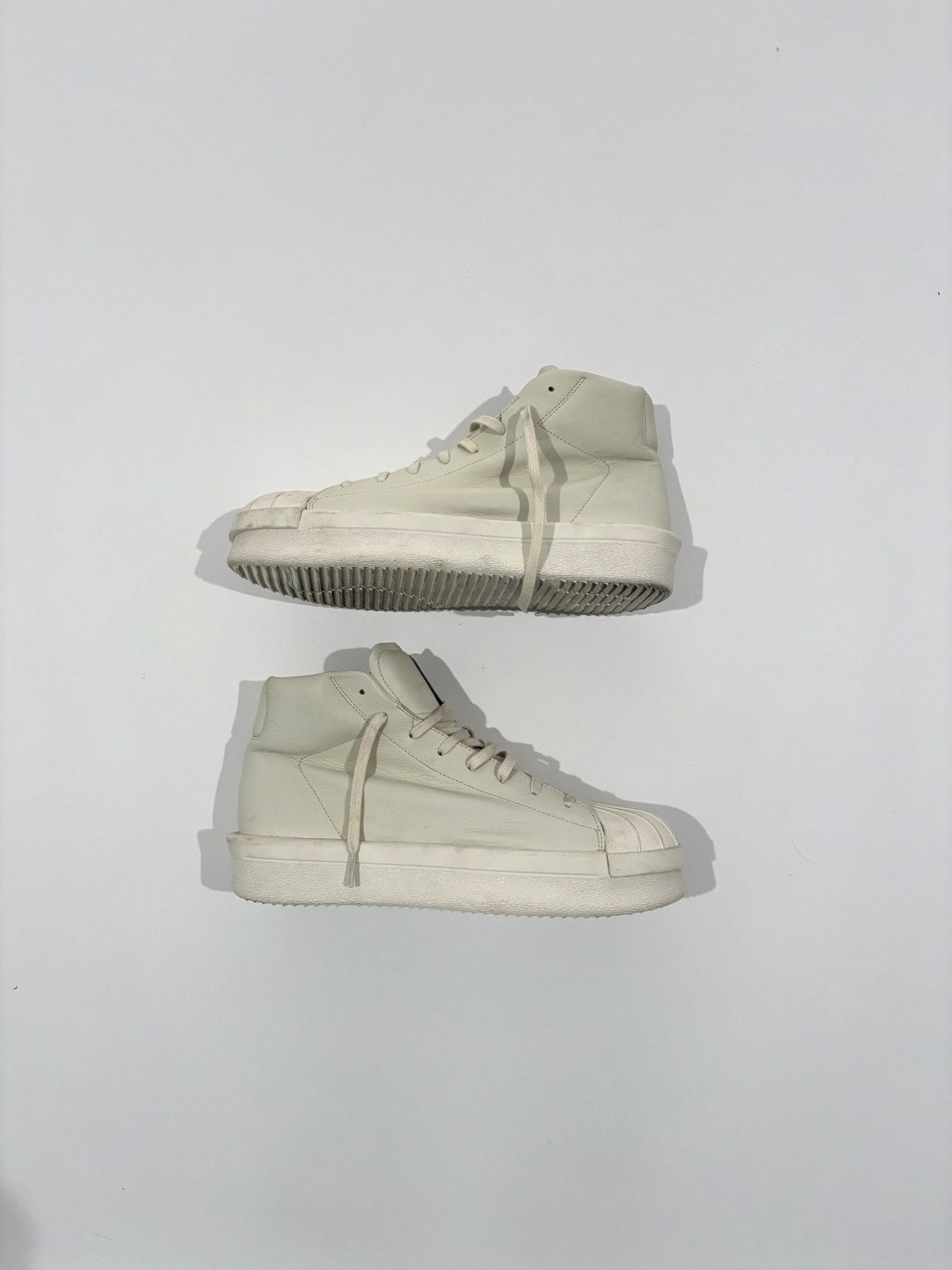 Rick Owens Jumbo Lace Padded Sneaker Low Amethyst Milk