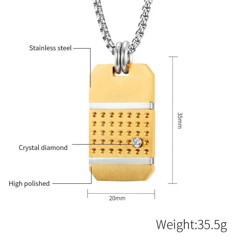Other Gold Tag Pendant Necklace Size ONE SIZE - 3 Thumbnail