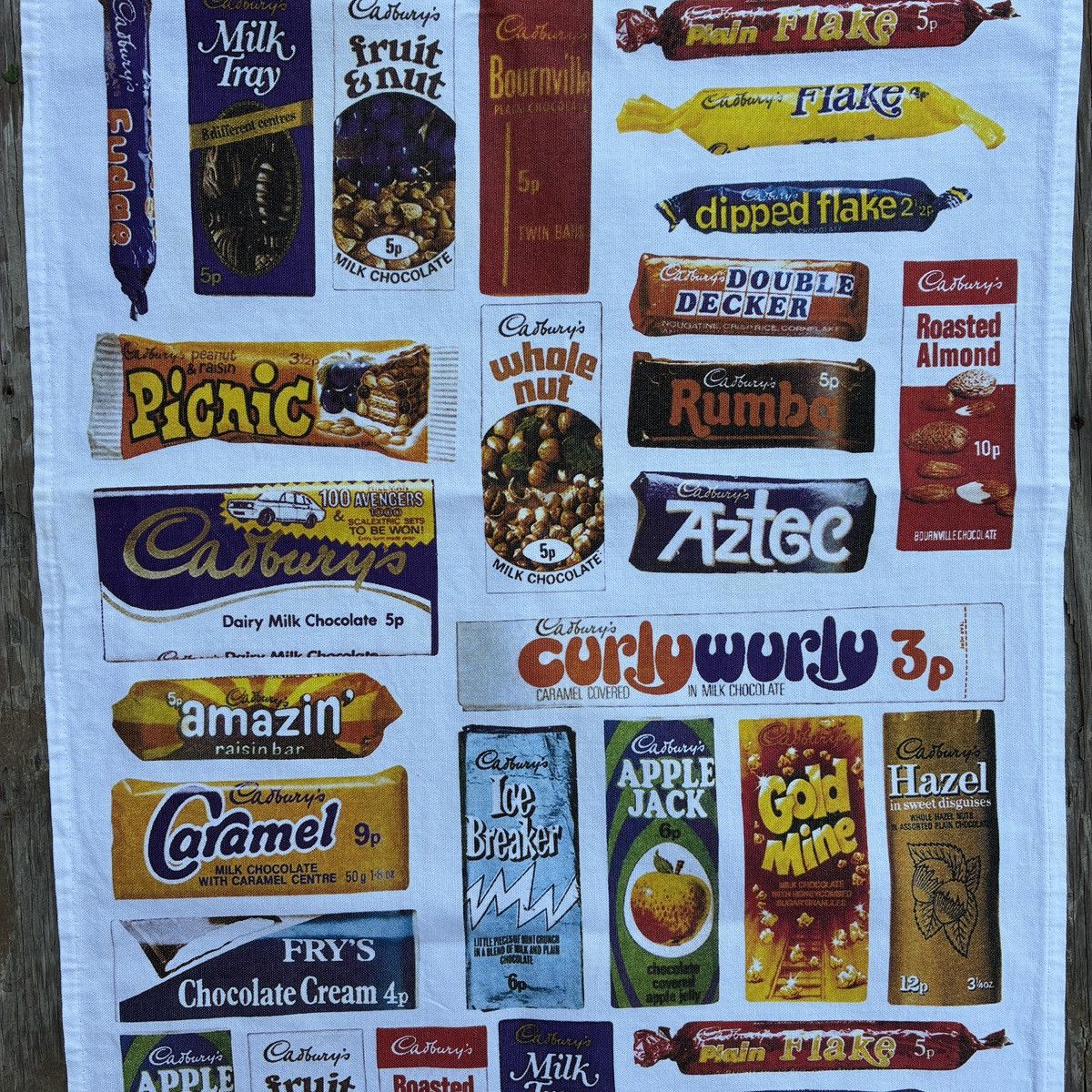 Other Vintage Cadbury’s Chocolate Wrappers Cotton Tea Towel Size ONE SIZE - 4 Thumbnail