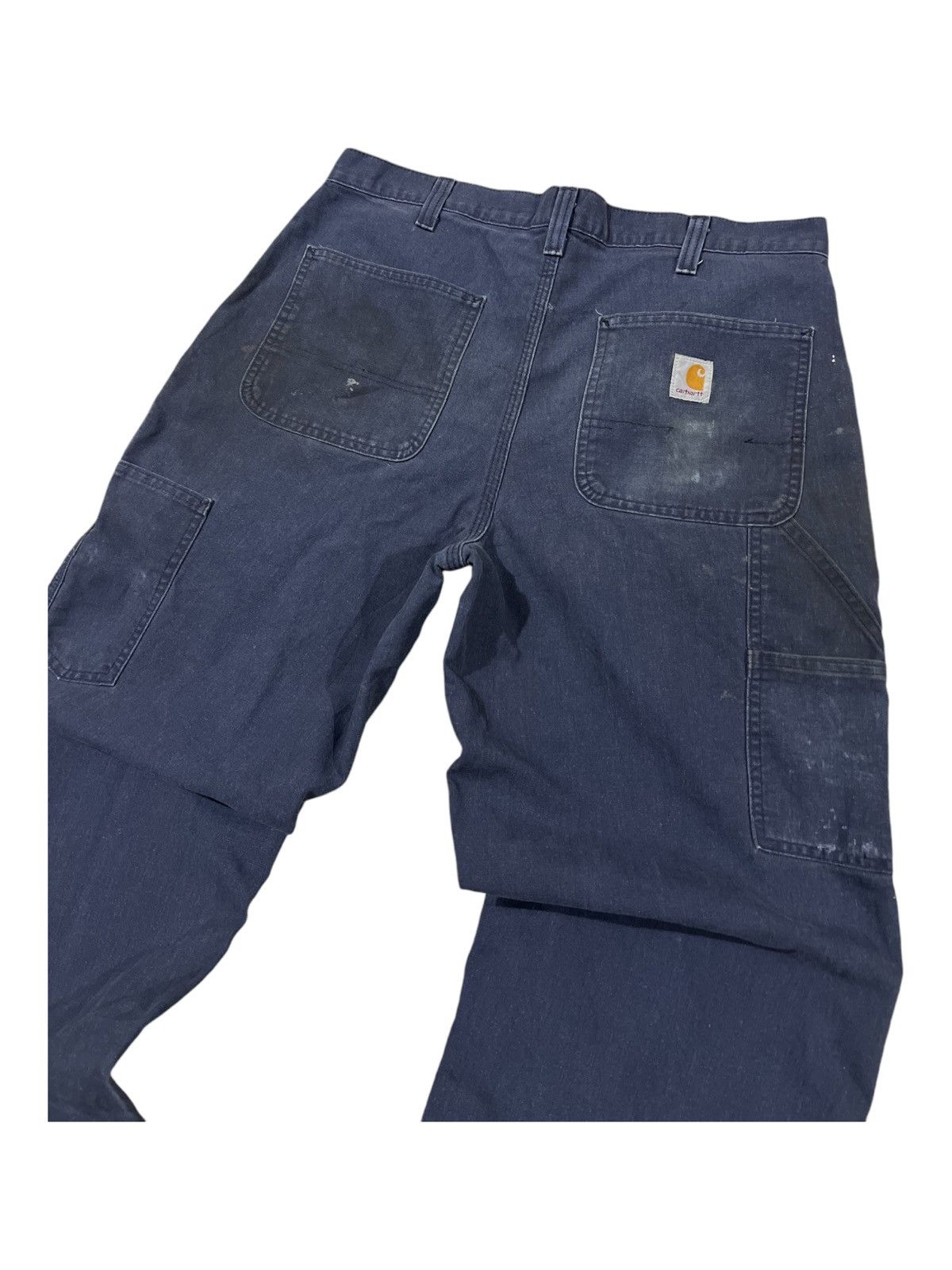 Carhartt × Vintage Y2K Carhartt Duck Canvas Painter Double Knee Distress Jeans Size US 34 / EU 50 - 2 Thumbnail