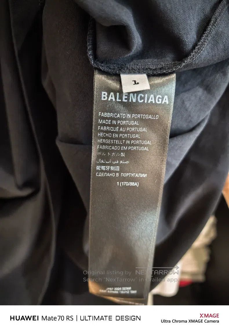 Balenciaga Balenciaga Double Ring Striped Short Sleeve Size US S / EU 44-46 / 1 - 4 Thumbnail