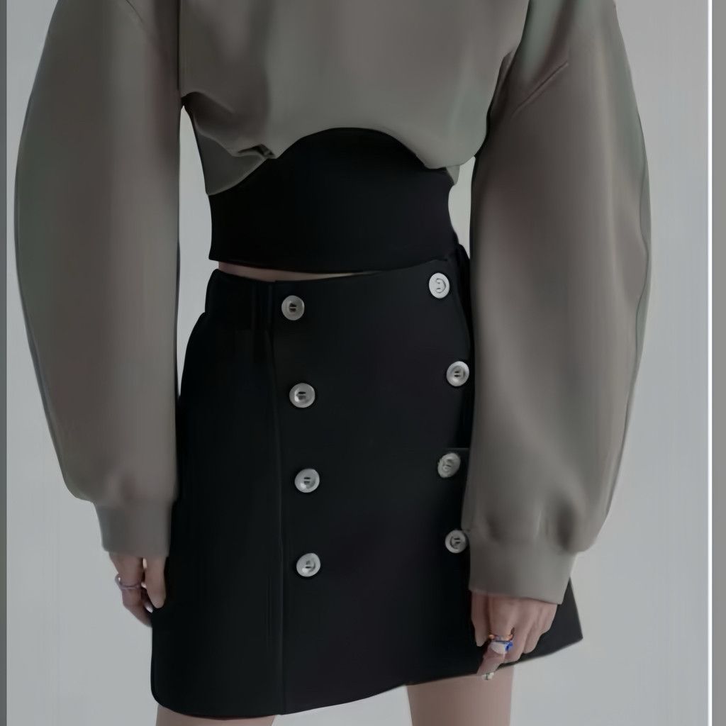 Zara Olive Sage green crop sweatshirt Size S / US 4 / IT 40 - 1 Thumbnail