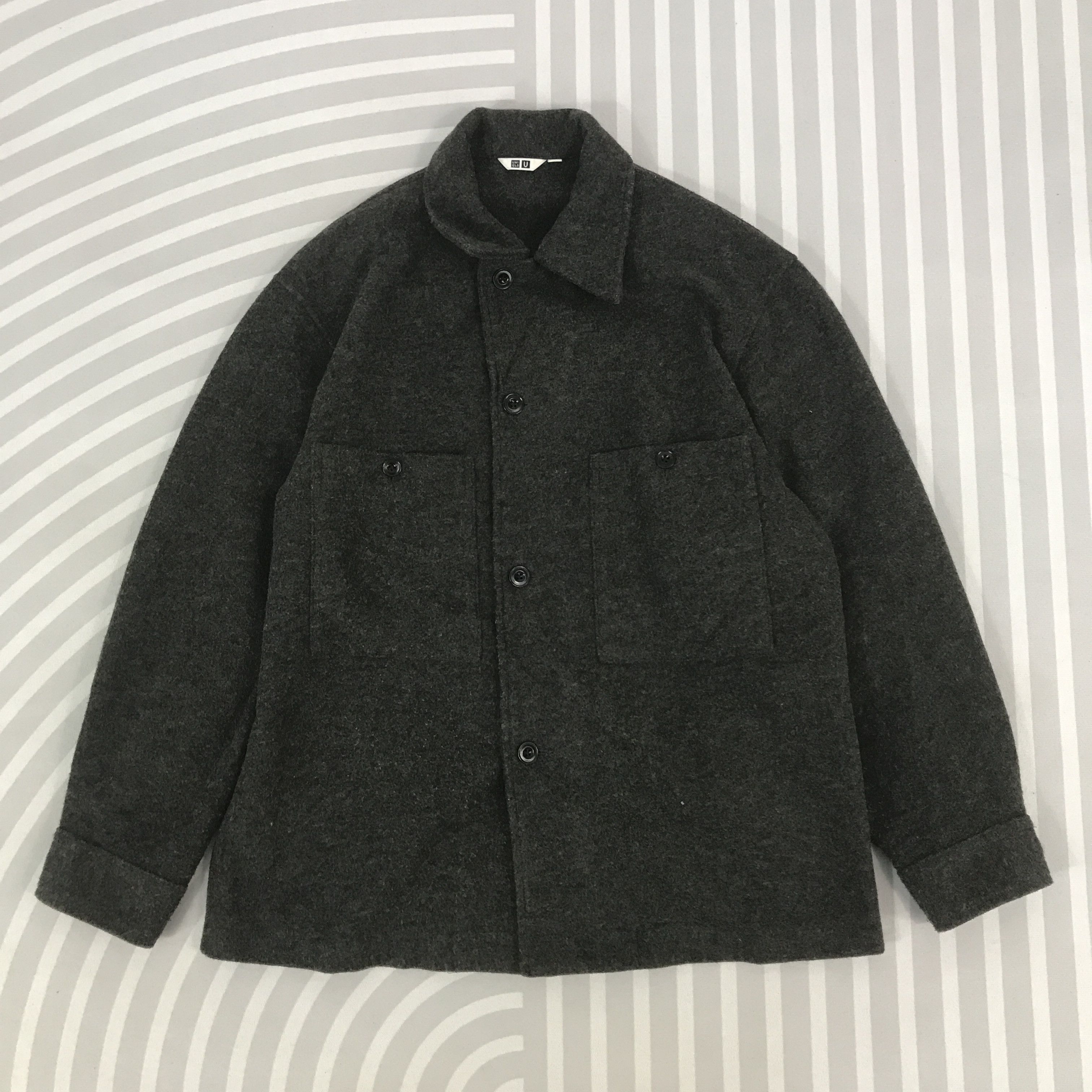 Christophe Lemaire × Japanese Brand × Uniqlo Vintage Lemaire x Uniqlo Wool Double pocket design Jacket Size US L / EU 52-54 / 3 - 1 Thumbnail