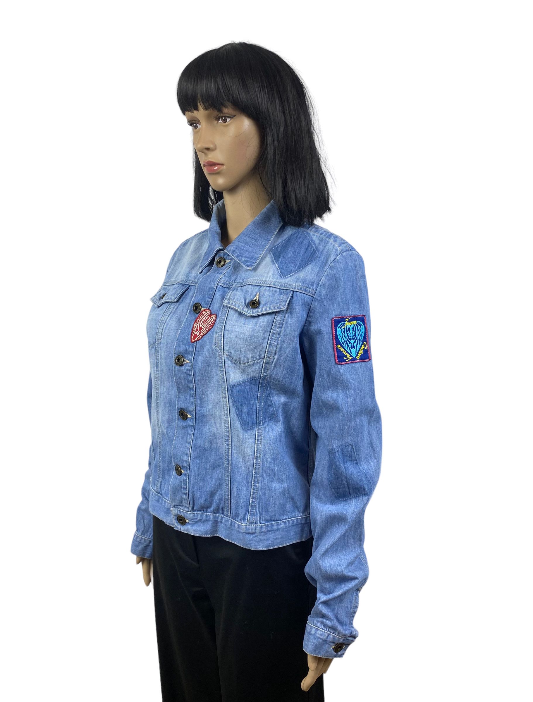 Versace Jeans Couture versace jeans couture denim patchwork jacket womens size L Size L / US 10 / IT 46 - 3 Thumbnail