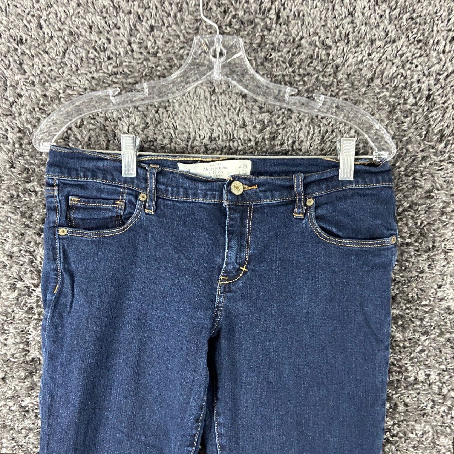 Abercrombie & Fitch Abercrombie & Fitch Jeans Skinny Women’s 8R Blue Stretch Size 30" / US 8 / IT 44 - 4 Thumbnail