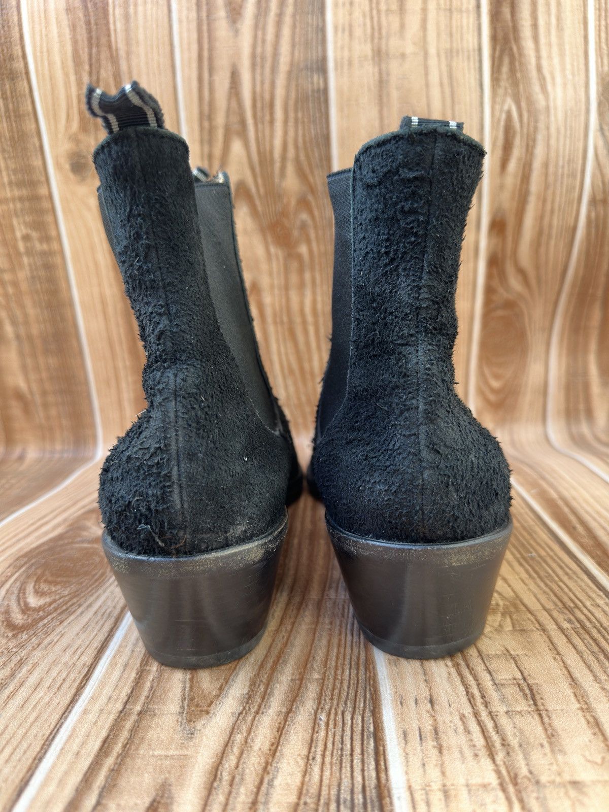 Helmut Lang Helmut Lang 2000’s Cuban Heel Boots in Roughed out Suede Size US 8.5 / EU 41-42 - 16 Thumbnail
