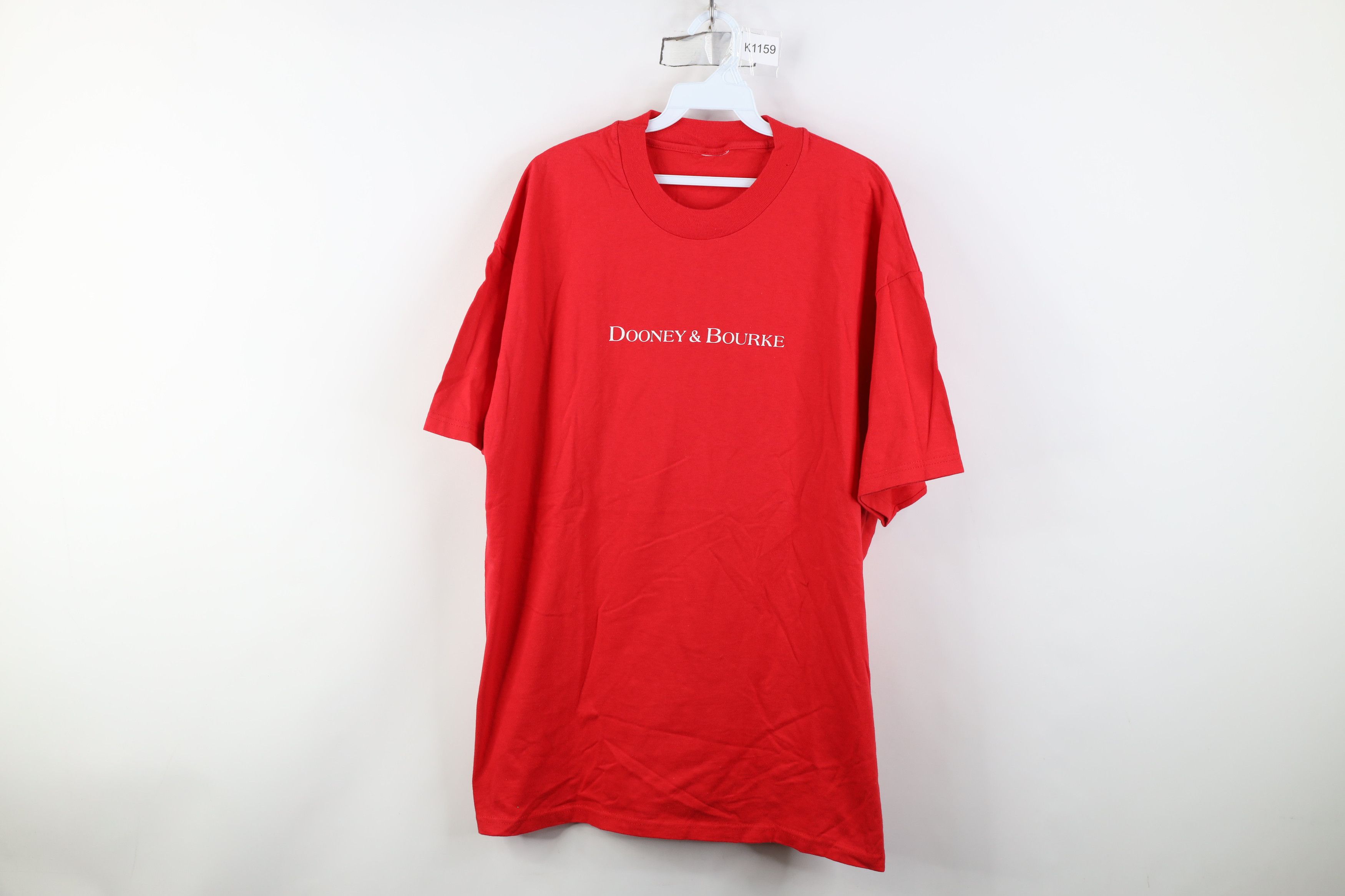 Dooney & Bourke Vintage 90s Dooney & Bourke Spell Short Sleeve T-Shirt Red Size XXL / US 16-18 / IT 52-54 - 1 Thumbnail