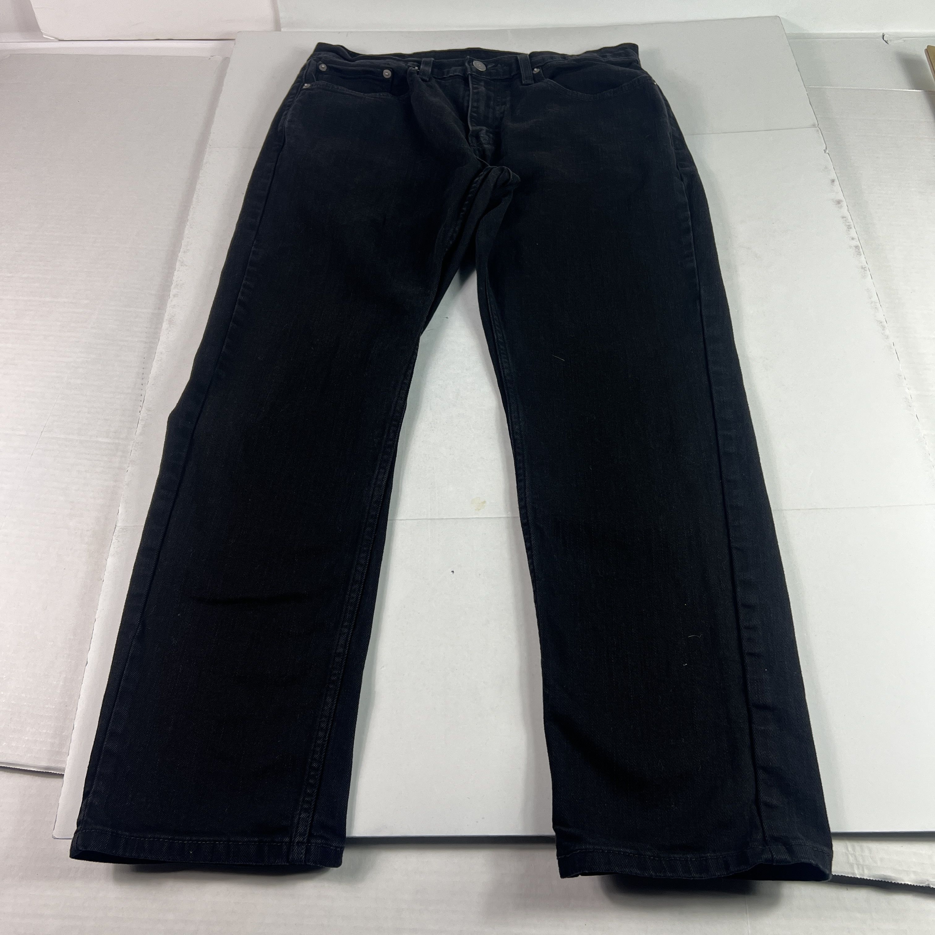 Levi's Levi's Jeans 559 Relaxed Straight Black Faded Stretch Denim Size US 33 - 1 Thumbnail