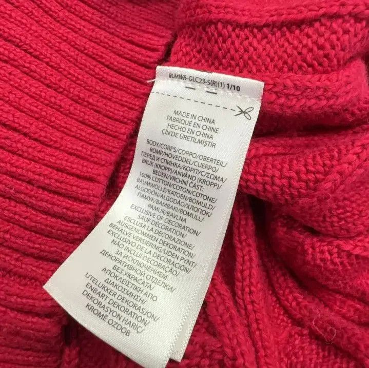 Polo Ralph Lauren Polo Ralph Lauren Cable Knit Logo Embroidered Sweater. Size US L / EU 52-54 / 3 - 6 Thumbnail