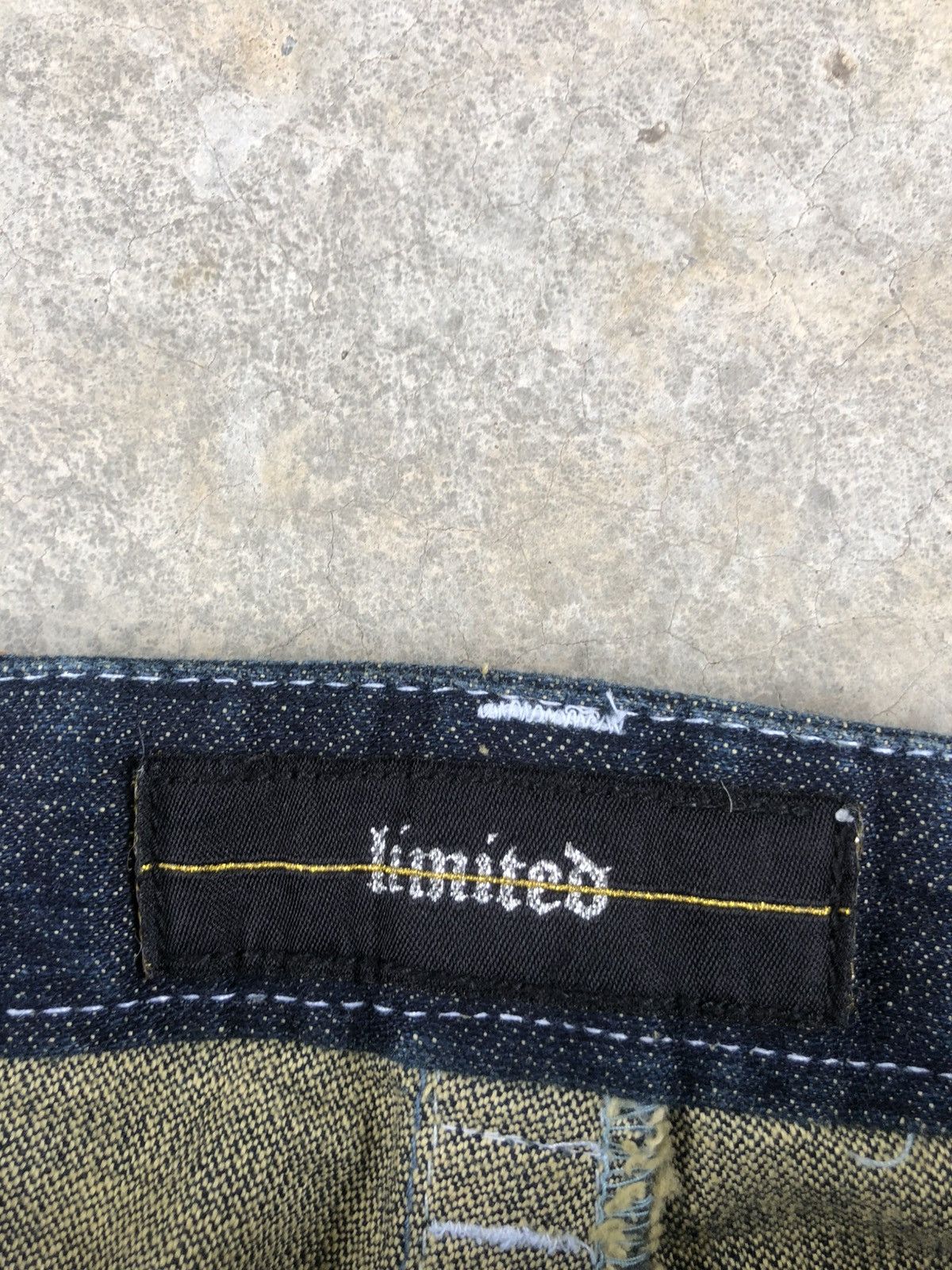 If Six Was Nine Japanese Limited Flared Jeans White Stitch Distressed Denim Size US 32 / EU 48 - 19 Thumbnail