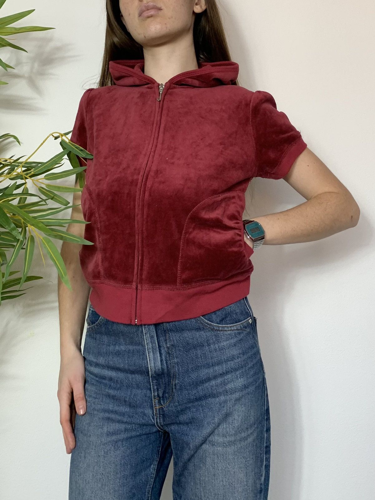 Vintage VINTAGE JUICY COUTURE VELOUR ZIP UP HOODIE Size XL / US 12-14 / IT 48-50 - 3 Thumbnail
