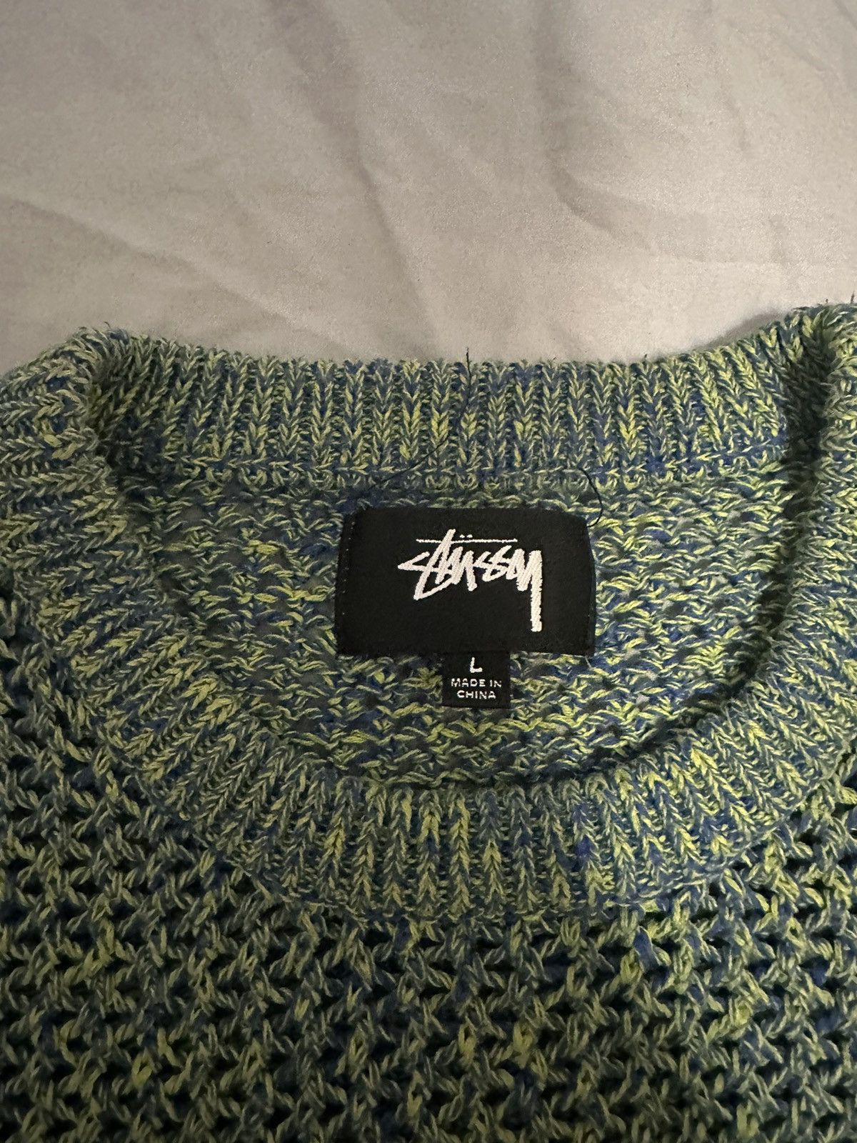 Stussy Stussy 2 Tone Loose Gauge Sweater Size US L / EU 52-54 / 3 - 3 Thumbnail