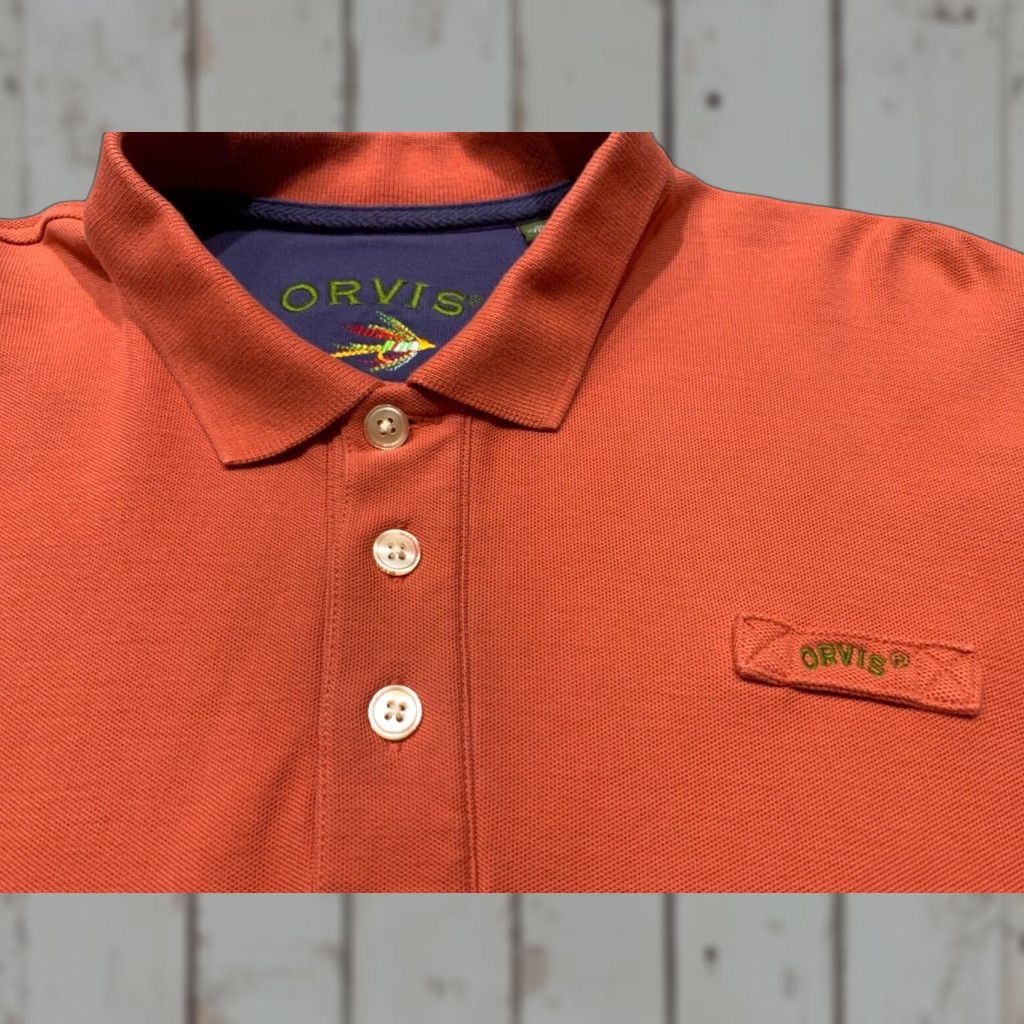 Orvis Orvis Polo Shirt Coral XL Heavy Cotton Fishing Activewear Mens Size US XL / EU 56 / 4 - 1 Thumbnail