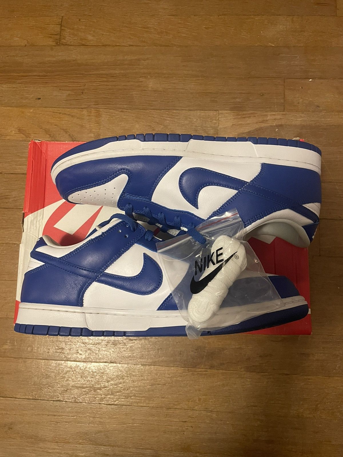 image of Nike Dunk Kentucky Shoes in Blue, Men's (Size 11)