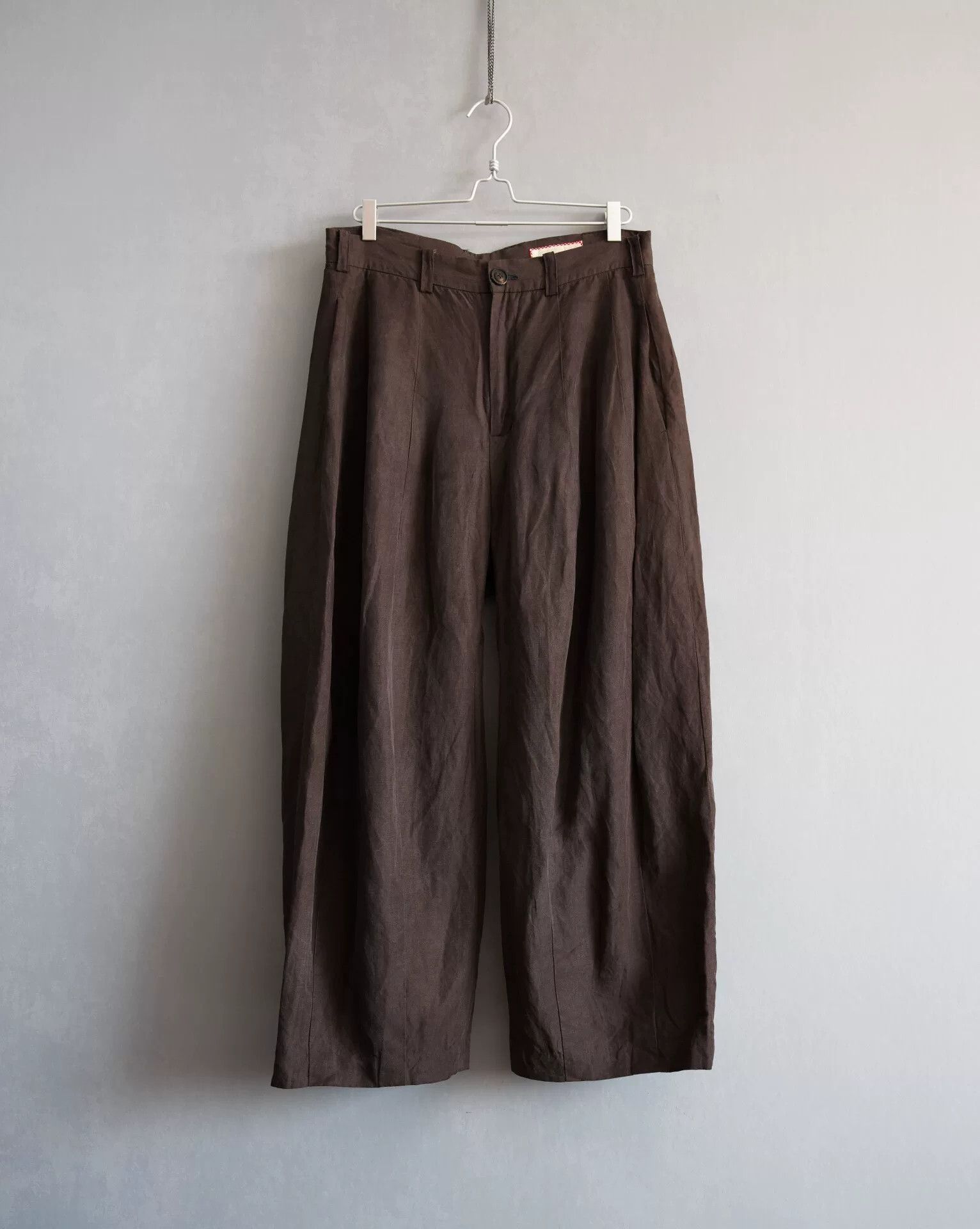 Geoffrey B. Small Geoffrey b.small 22SS Silk-Cotton Wide-Leg Pants Size 26" / US 2 / IT 38 - 1 Thumbnail