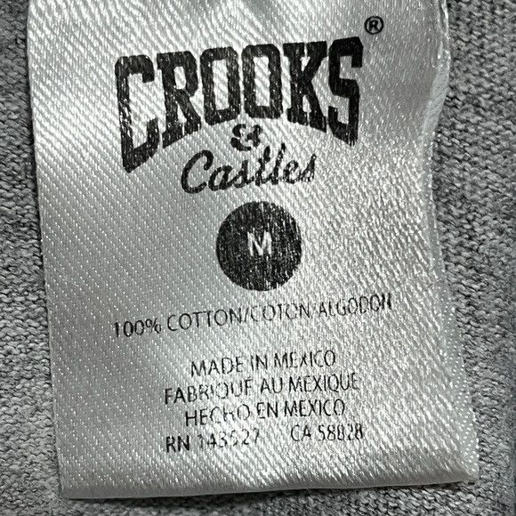 Crooks & Castles Crooks & Castles Graphic Tee - Medium - Gray Size US M / EU 48-50 / 2 - 3 Thumbnail