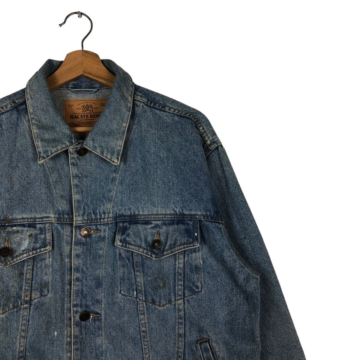 Japanese Brand 🔥Vintage Mac Eye Denim Trucker Biker Jacket Toyo Enterprise Size US L / EU 52-54 / 3 - 6 Thumbnail