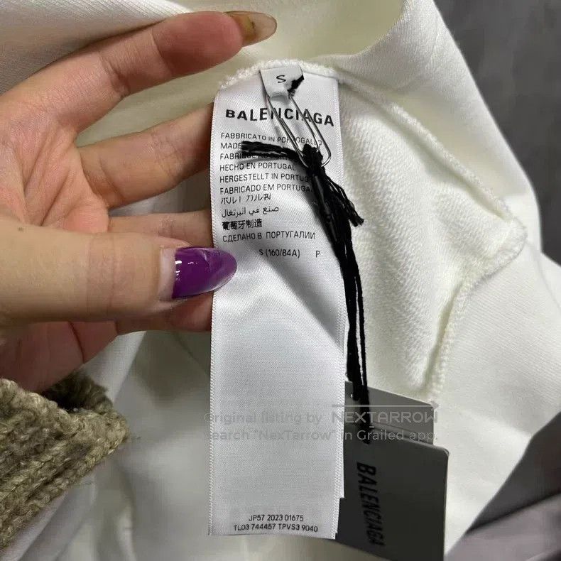 Balenciaga Balenciaga Letter Print Hooded Zip Long Sleeve Sweater Size US S / EU 44-46 / 1 - 4 Thumbnail