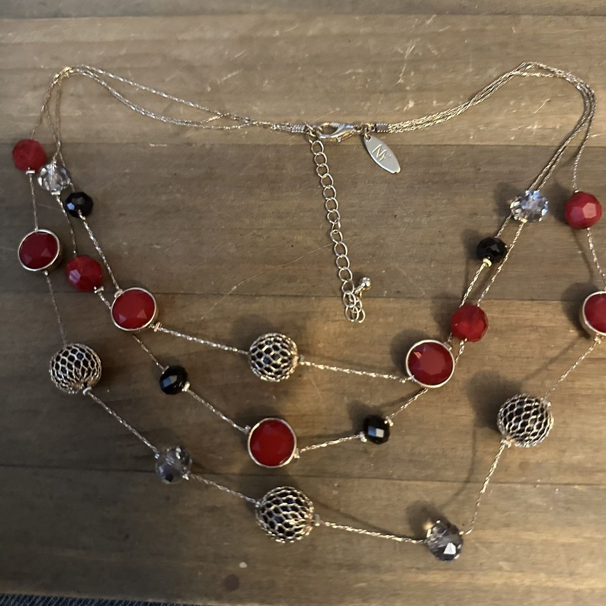 Other NY Collection layered floating bead chain necklace Size ONE SIZE - 2 Thumbnail