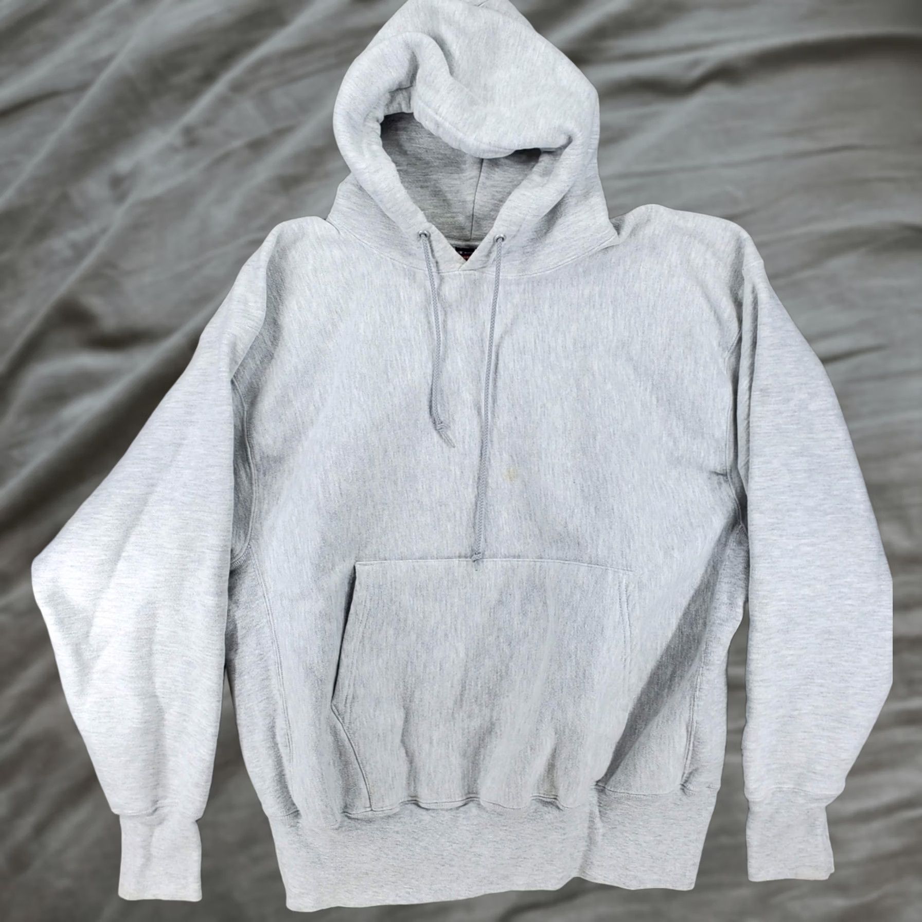 PEACEMINUSONE Champion パーカー グレー Champion × peaceminusone Peaceminusone reform hoodie handmade