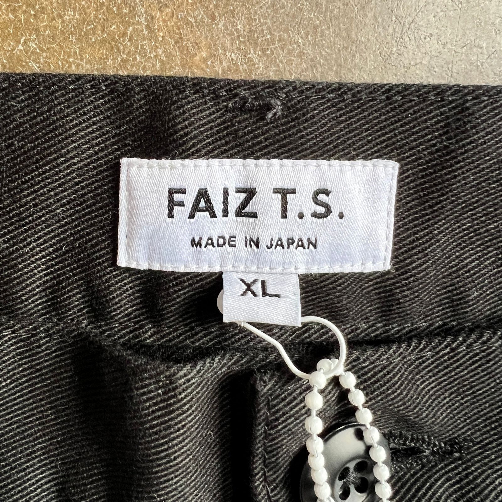 Japanese Brand FAIZ T.S. Baker Double Knee Black Work Pant 34x32 $400 NWT Size US 34 / EU 50 - 3 Thumbnail