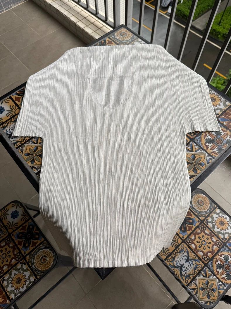 Issey Miyake Issey Miyake size:3 A white main line large lapel top Size S / US 4 / IT 40 - 4 Thumbnail