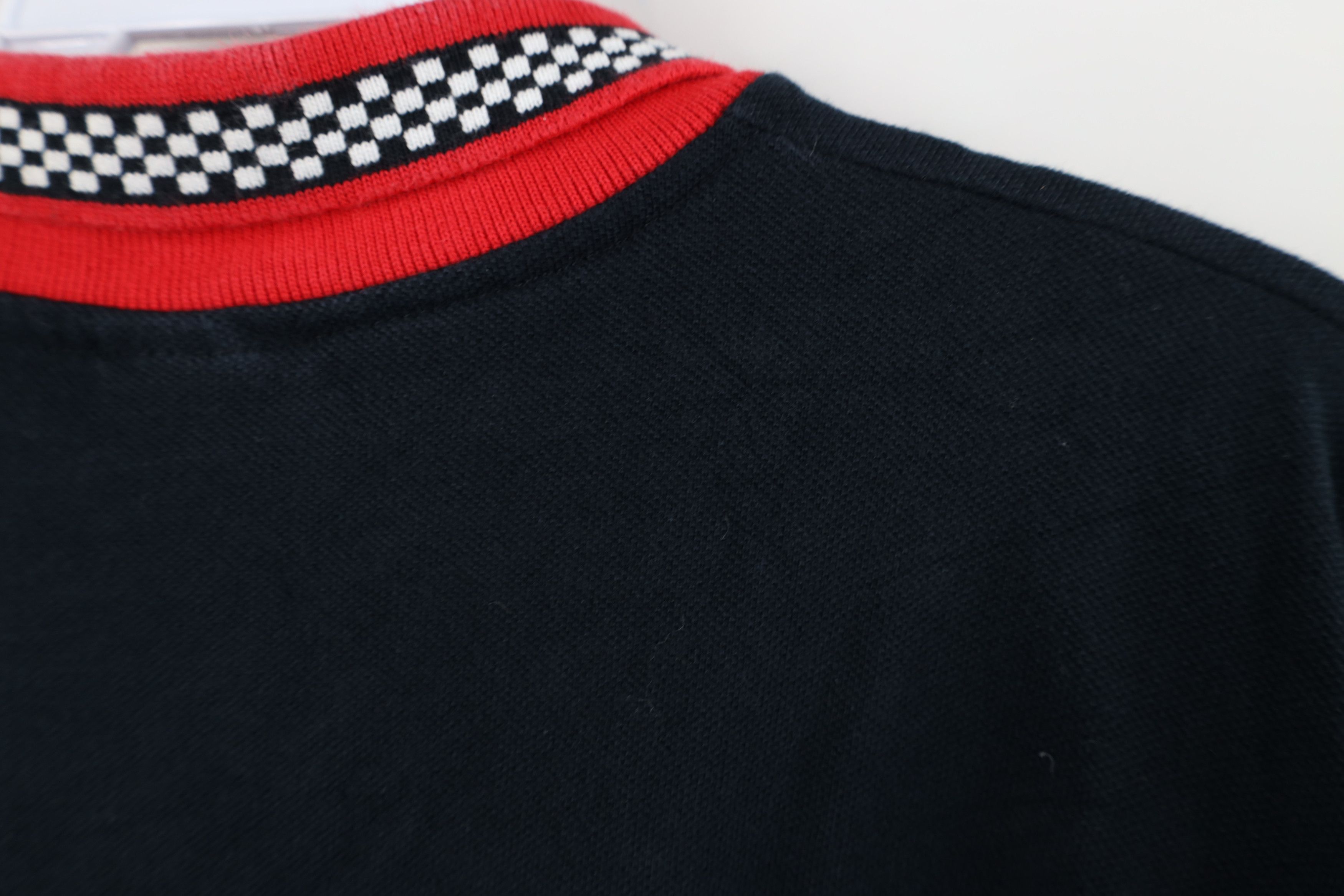 Vintage Vintage 90s Flag Racing Collared Polo Shirt Black Cotton Size US XL / EU 56 / 4 - 10 Thumbnail