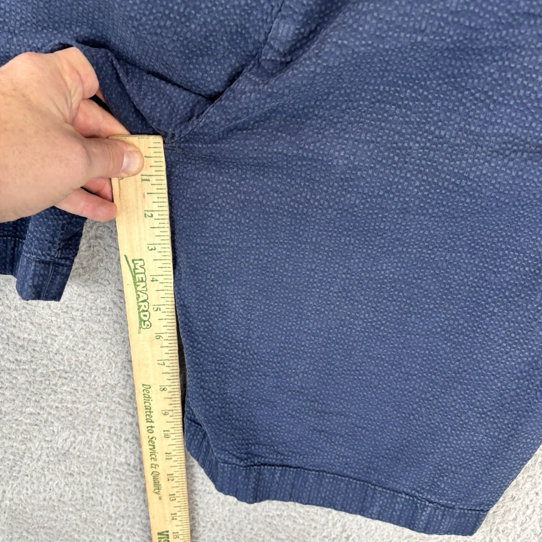 Brooks Brothers Brooks Brothers Bermuda Short Mens 36 Navy Seersucker 10" Inseam Beach Preppy Shirt? Size US 36 / EU 52 - 5 Thumbnail