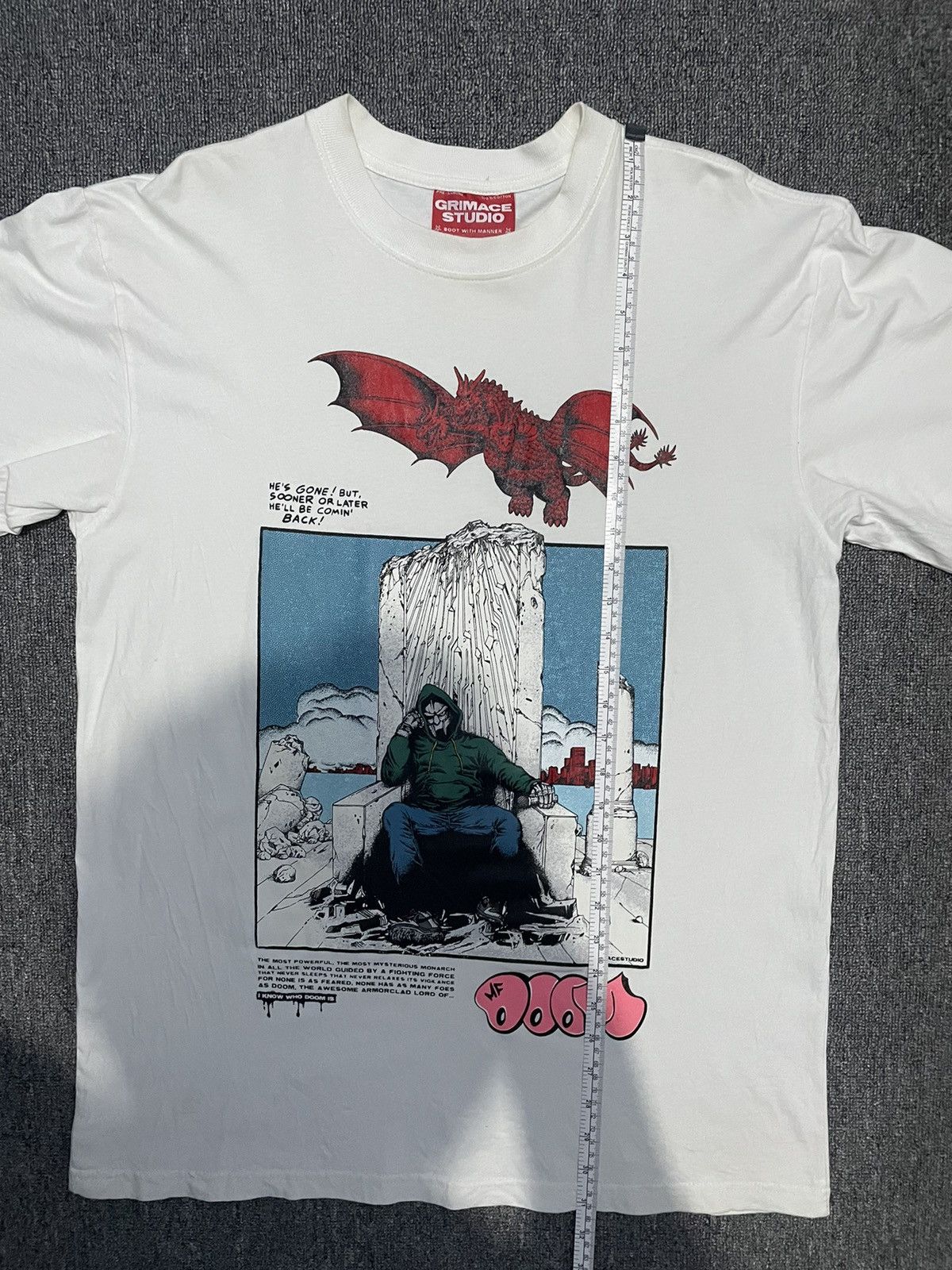 Anime × Band Tees × Japanese Brand MF DOOM X KING GEEDORAH X AKIRA Size US XL / EU 56 / 4 - 6 Thumbnail