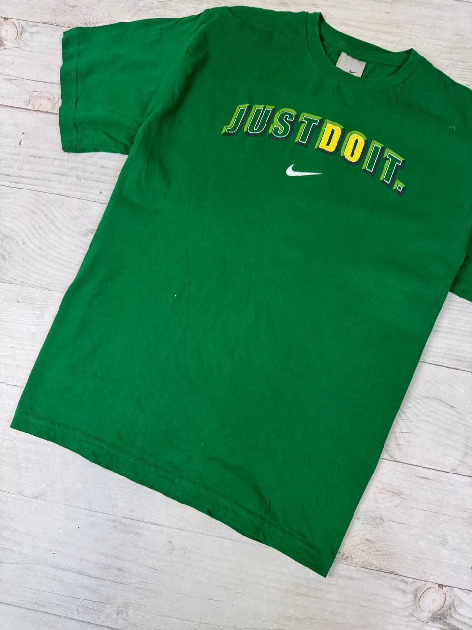 Nike Vintage Nike Just Do It Big Logo T Shirt 00s Center Swoosh Size US XL / EU 56 / 4 - 3 Thumbnail