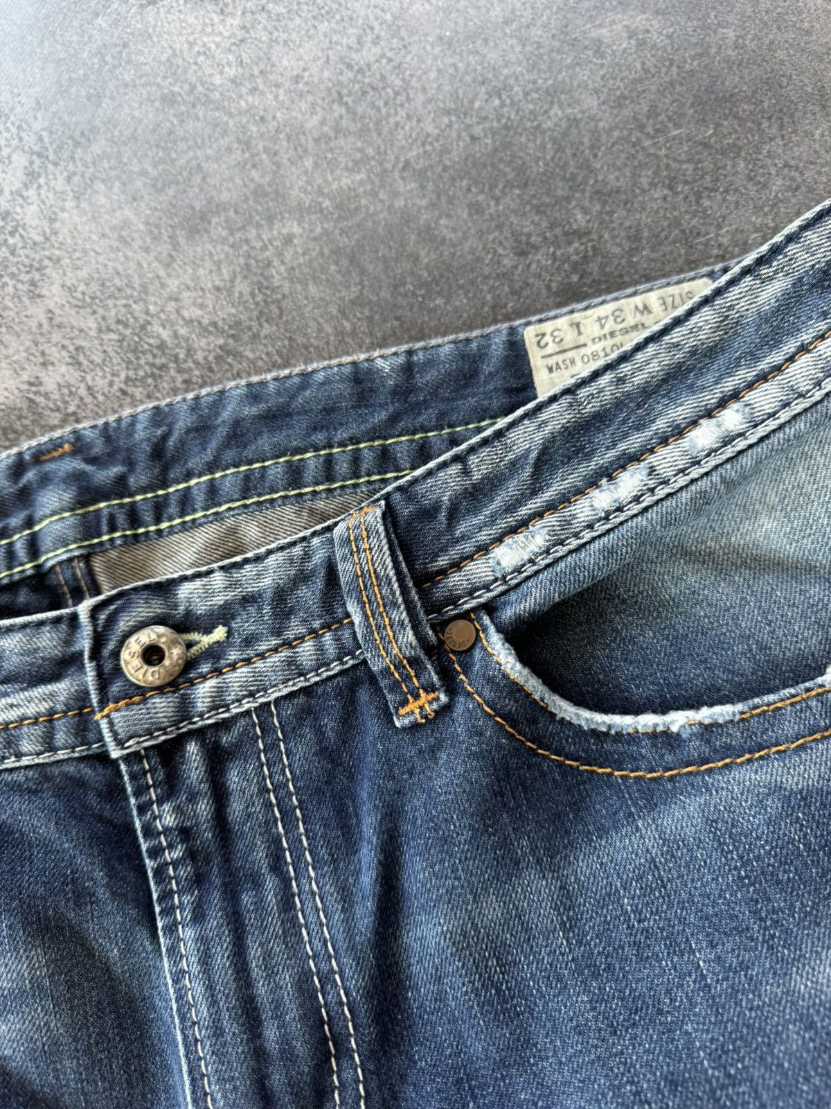 Diesel VTG HYSTERIC GLAMOUR STYLE WASHED DIESEL JEANS 90s Size US 34 / EU 50 - 13 Thumbnail
