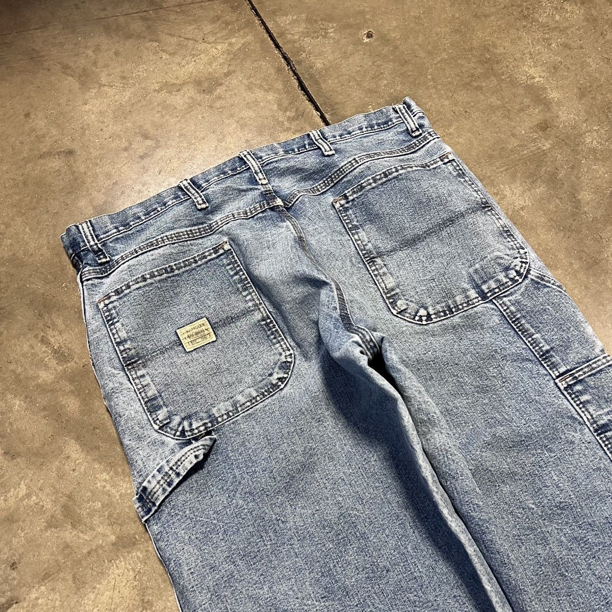 Vintage Vintage Y2K Wrangler Carpenter Pants Skater Baggy Faded Wide Size US 36 / EU 52 - 4 Thumbnail