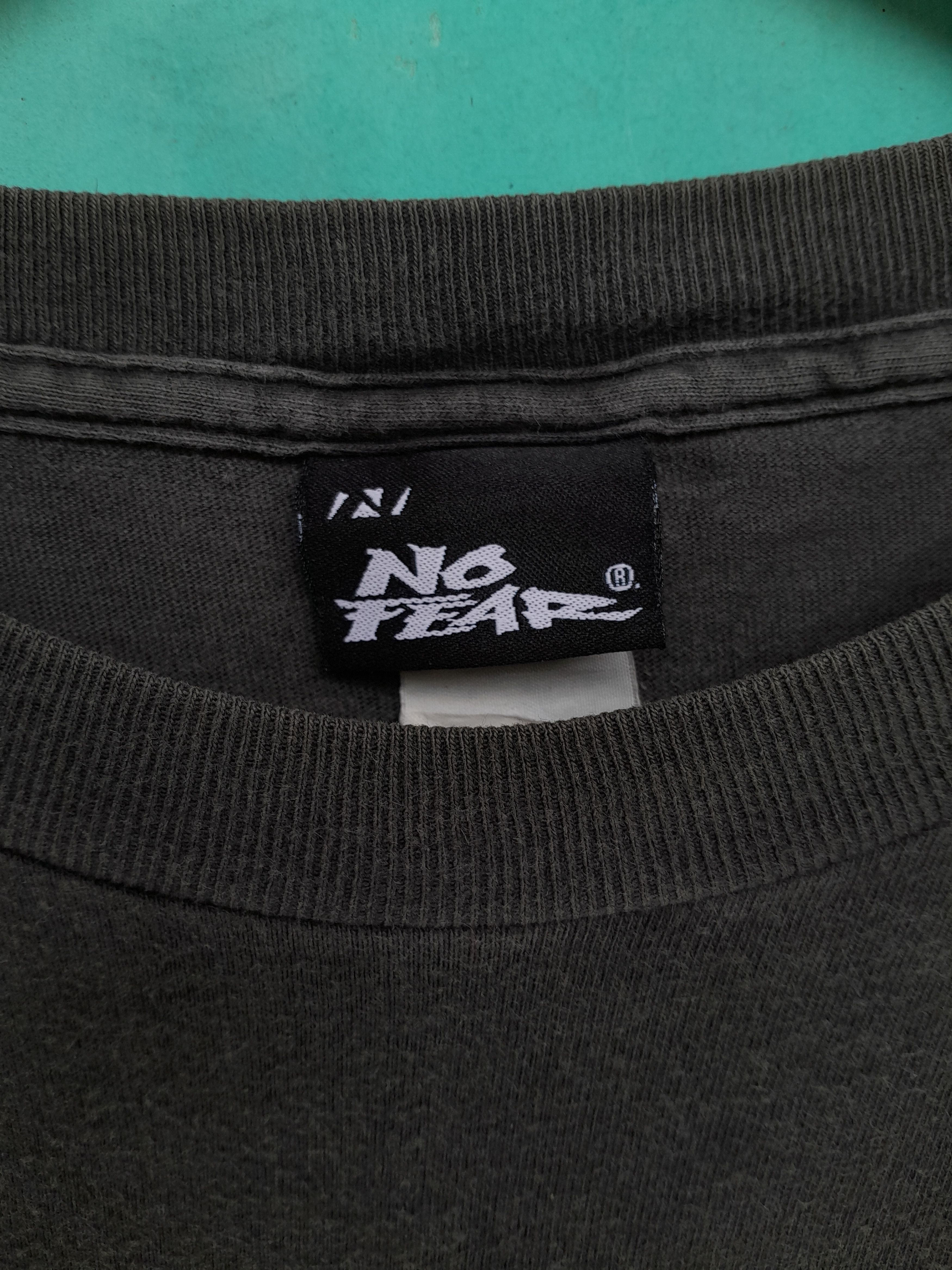 No Fear Vintage late 90s NO FEAR Clothing Surf Skate Shirt Size US L / EU 52-54 / 3 - 7 Thumbnail