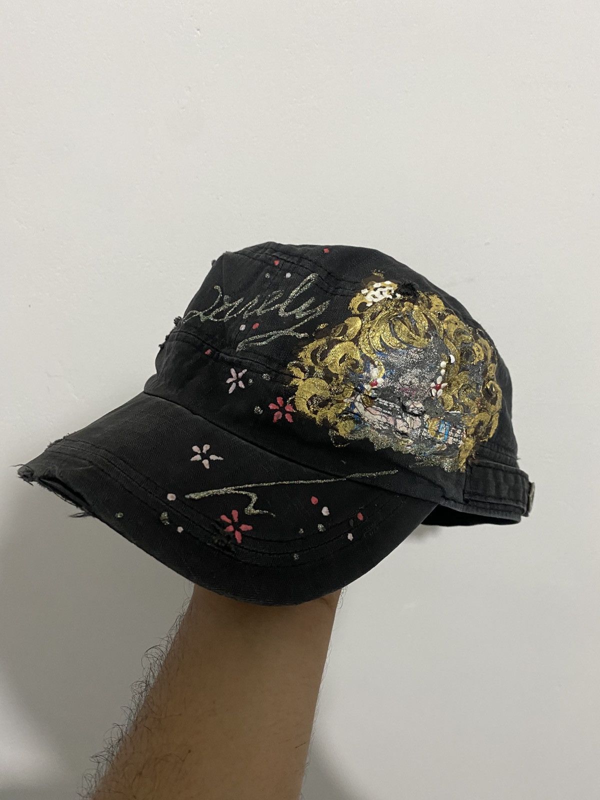 If Six Was Nine 💸BINDINGOFFER💸Japanese Cadet Hat Distressed Styled Size ONE SIZE - 1 Thumbnail