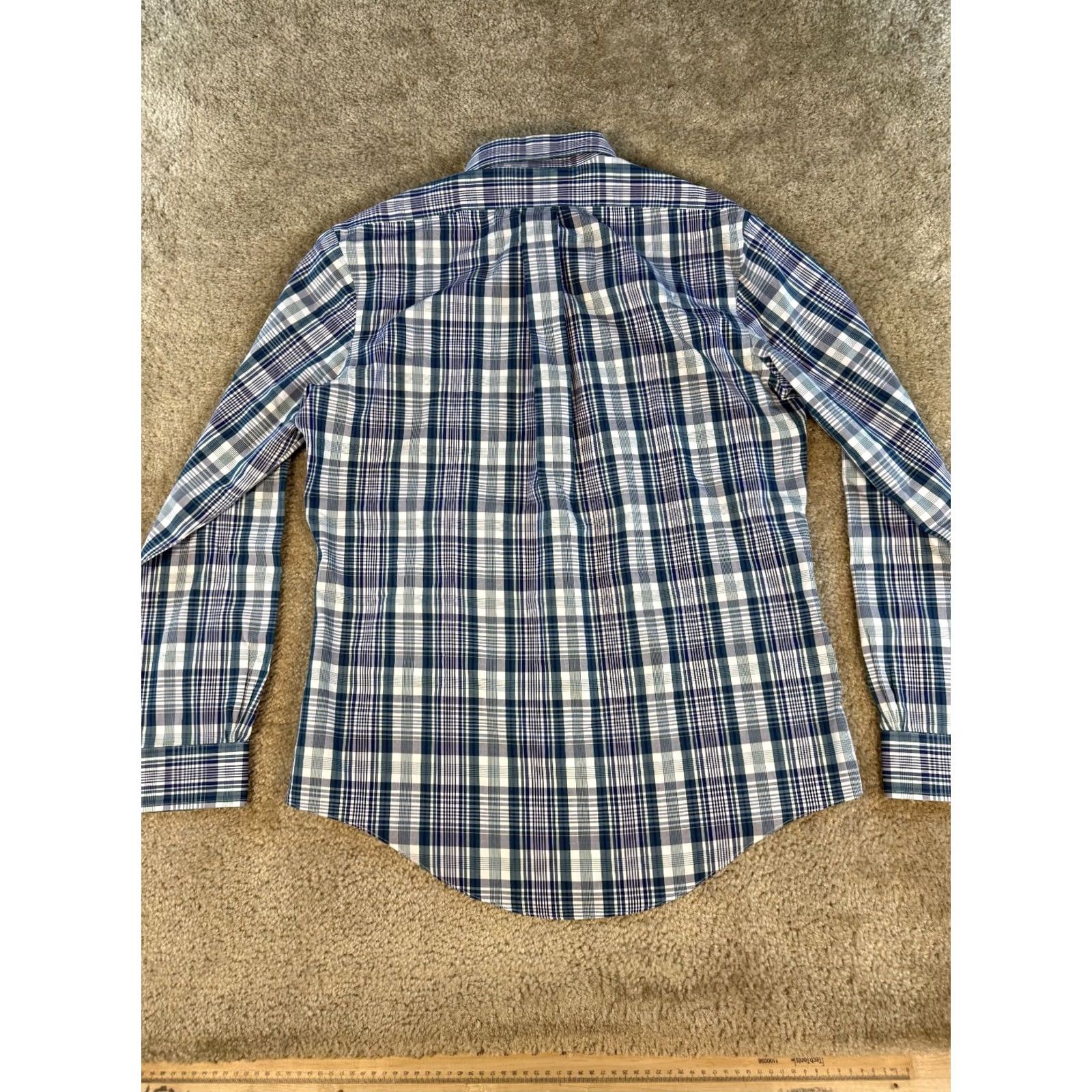 Brooks Brothers Brooks Brothers Regent Fit Blue Plaid Shirt Mens Medium Size US M / EU 48-50 / 2 - 7 Thumbnail