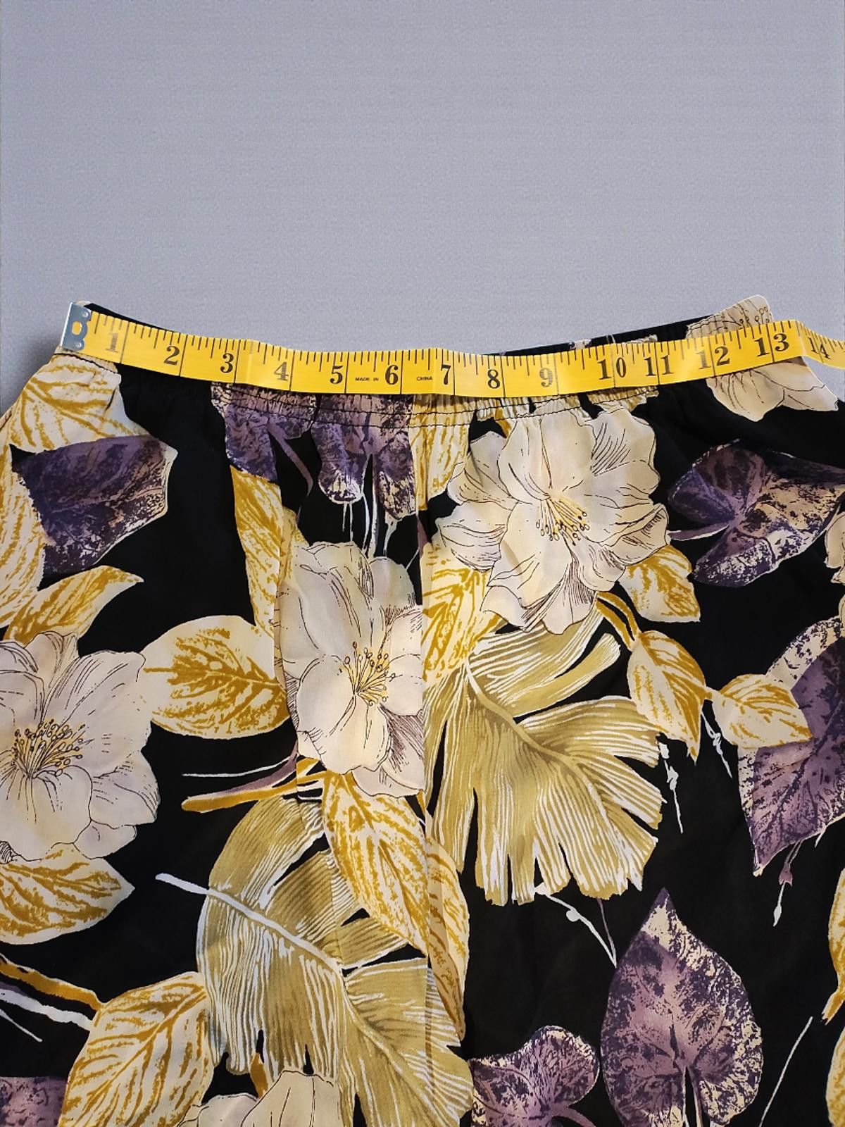 Other David Dart Women's Floral Rayon Wide-Leg Pants Medium Size 32" / US 10 / IT 46 - 5 Thumbnail