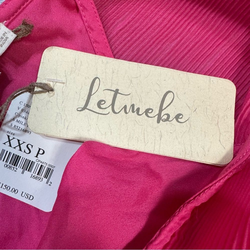 Other NWT New $150 Free People Let Me Be Chiffon Plunge Mini Pink Size XXS / US 00 / IT 34 - 8 Thumbnail