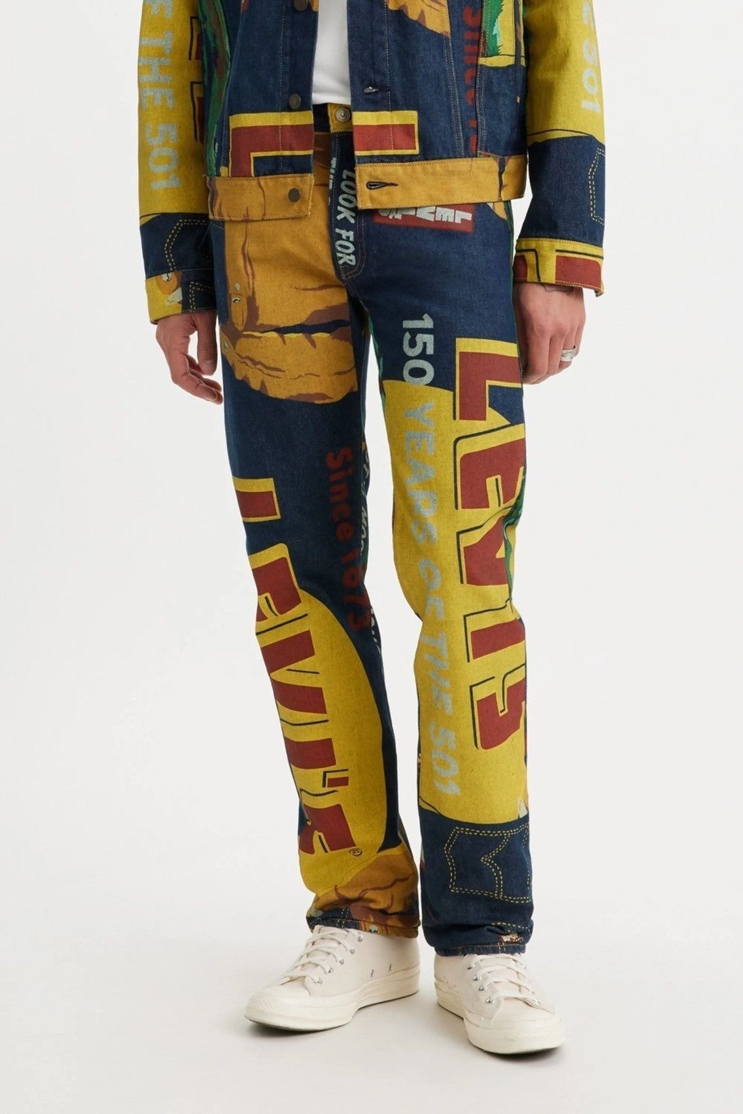 Levi's 501 LEVI'S 150th Anniversary Banner Print Denim Size US 34 / EU 50 - 5 Thumbnail