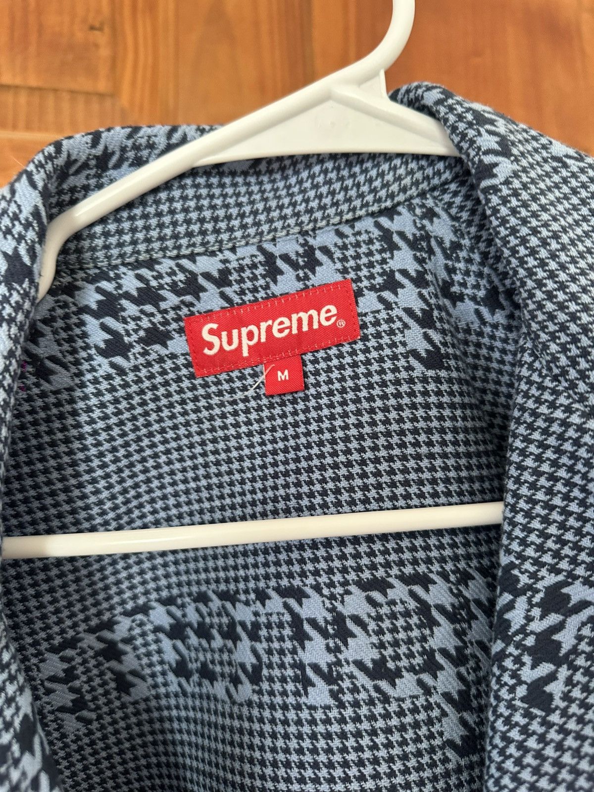 Supreme Supreme Houndstooth Logos Snap Front Jacket Size US M / EU 48-50 / 2 - 3 Thumbnail
