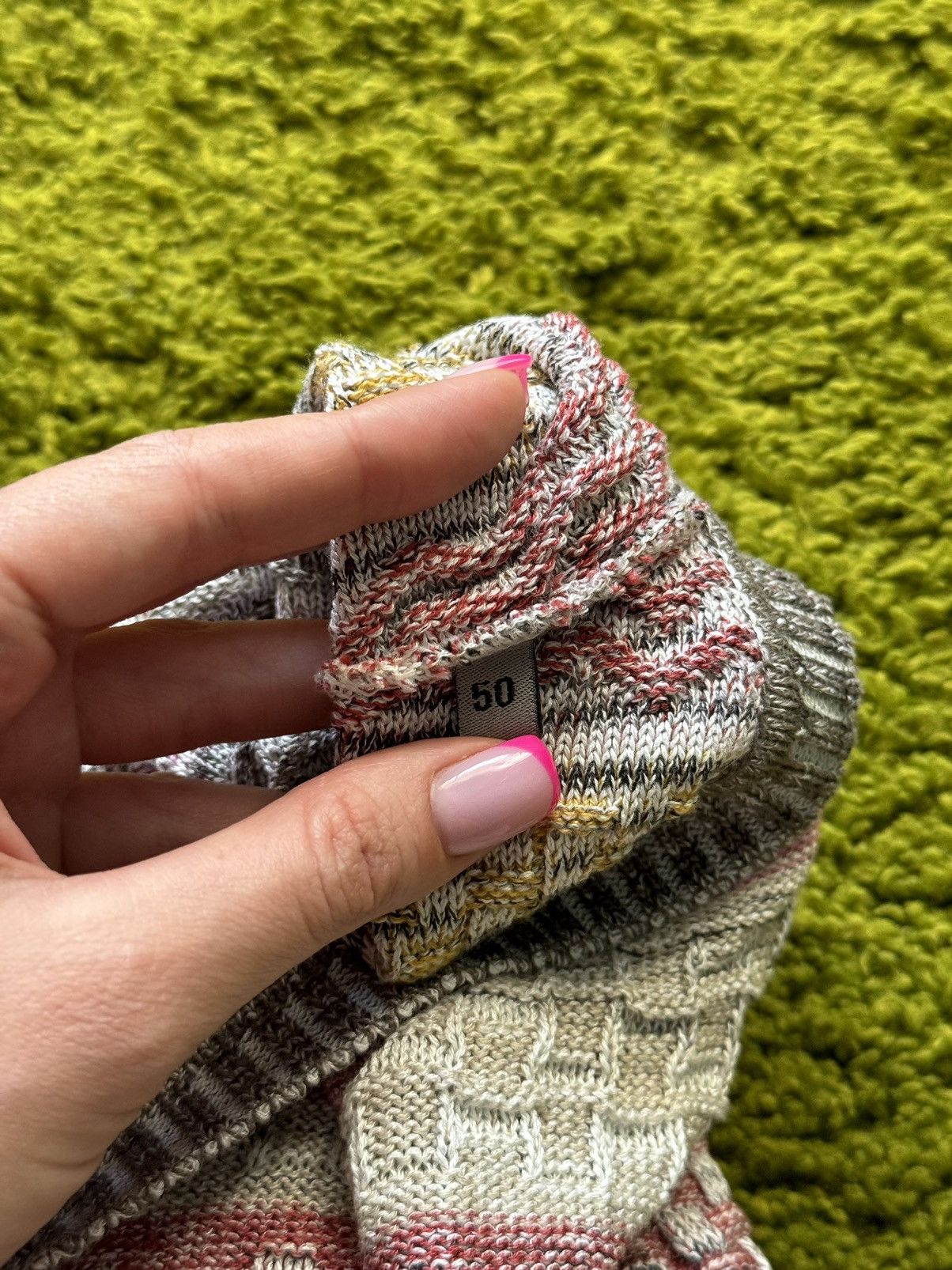 Missoni × Vintage Missoni 90s vintage iconic coloured cardigan sweater Size L / US 10 / IT 46 - 7 Thumbnail