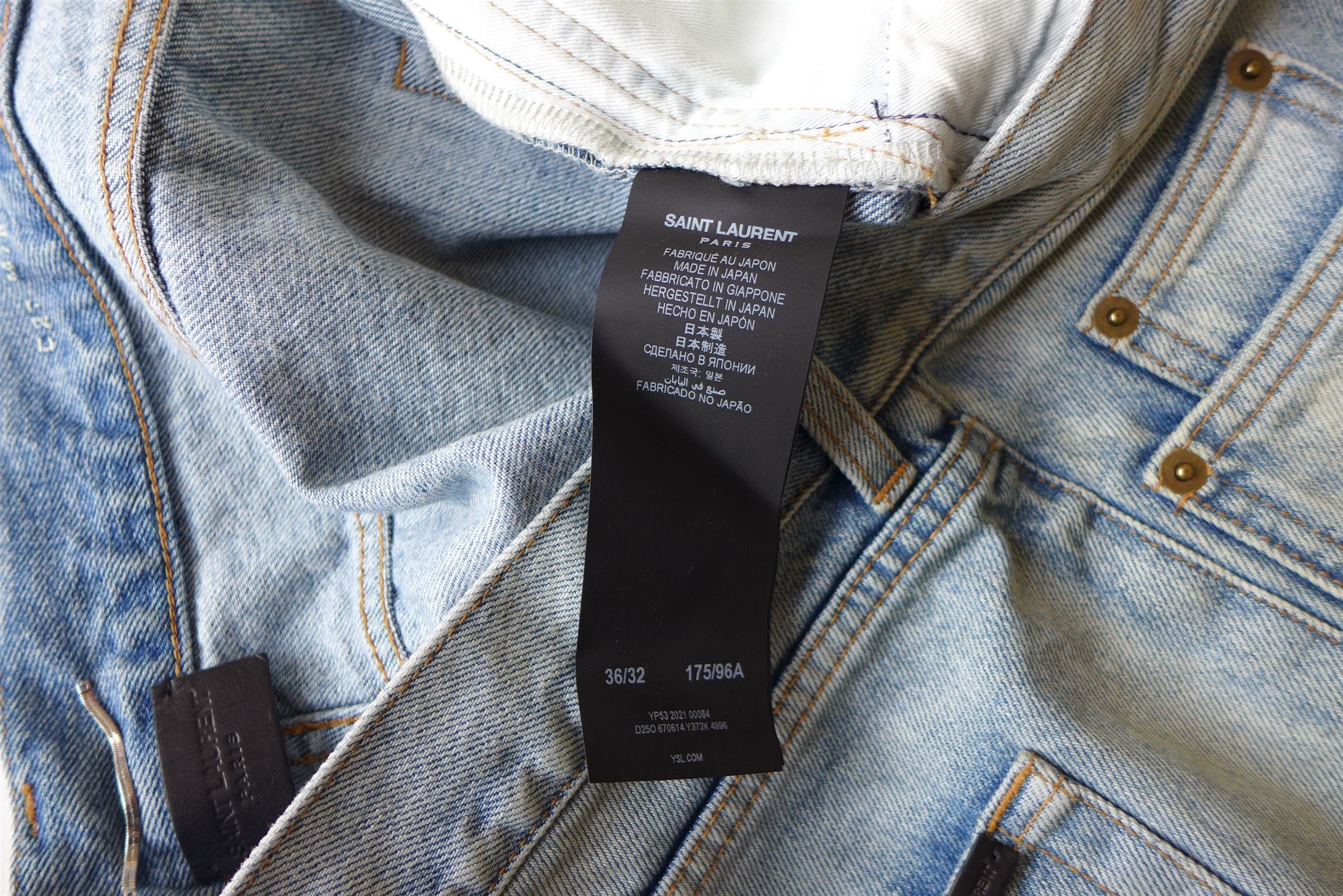 Saint Laurent Paris Saint Laurent Etienne Jeans - Washed Blue Denim Size US 36 / EU 52 - 17 Thumbnail