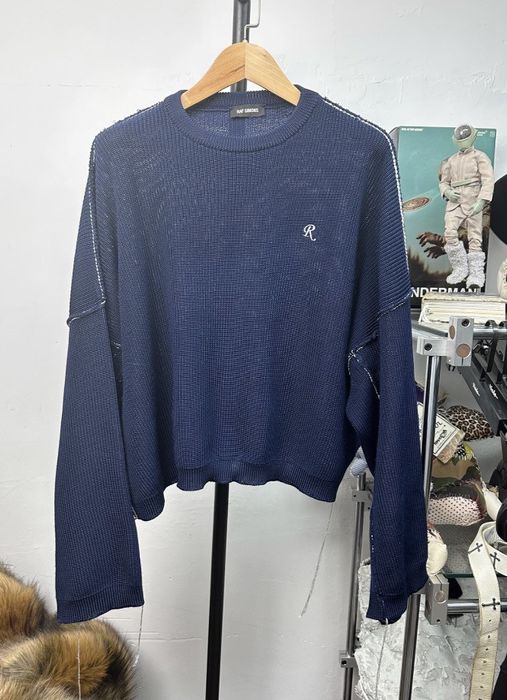 Raf Simons Raf Simons 19ss Short Silhouette Knitted Fringe Sweater