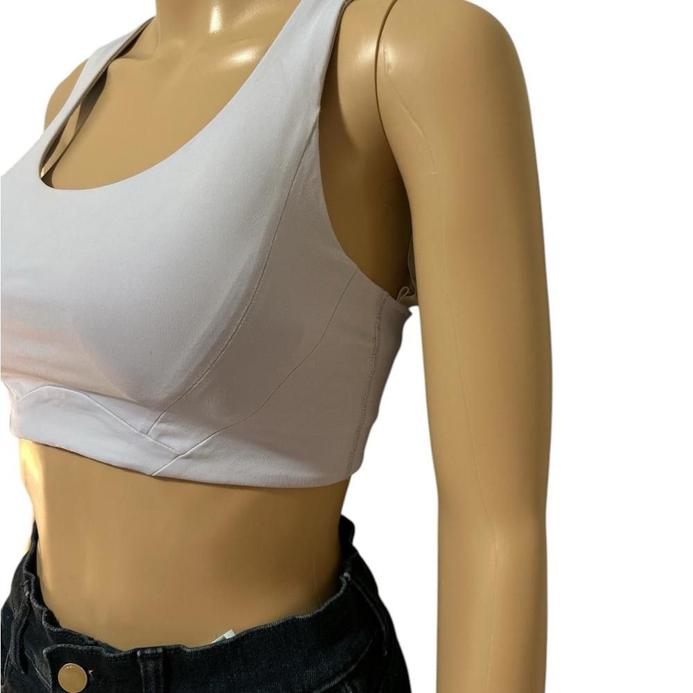 Lululemon Lululemon Bluish White Crop Top Size M / US 6-8 / IT 42-44 - 2 Thumbnail