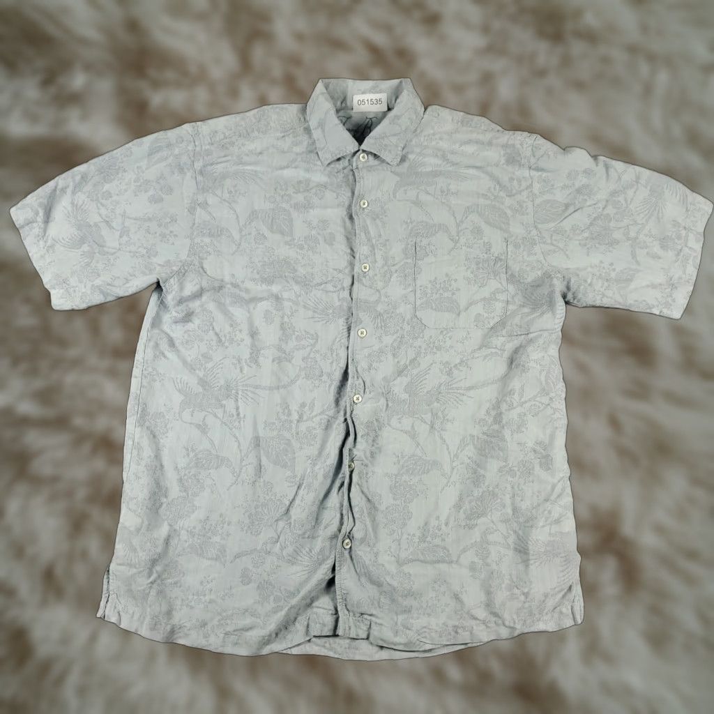 Tommy Bahama Tommy Bahama Shirt Blue Hawaiian Mens Size Large Button Up Short Sleeve Size US L / EU 52-54 / 3 - 1 Thumbnail