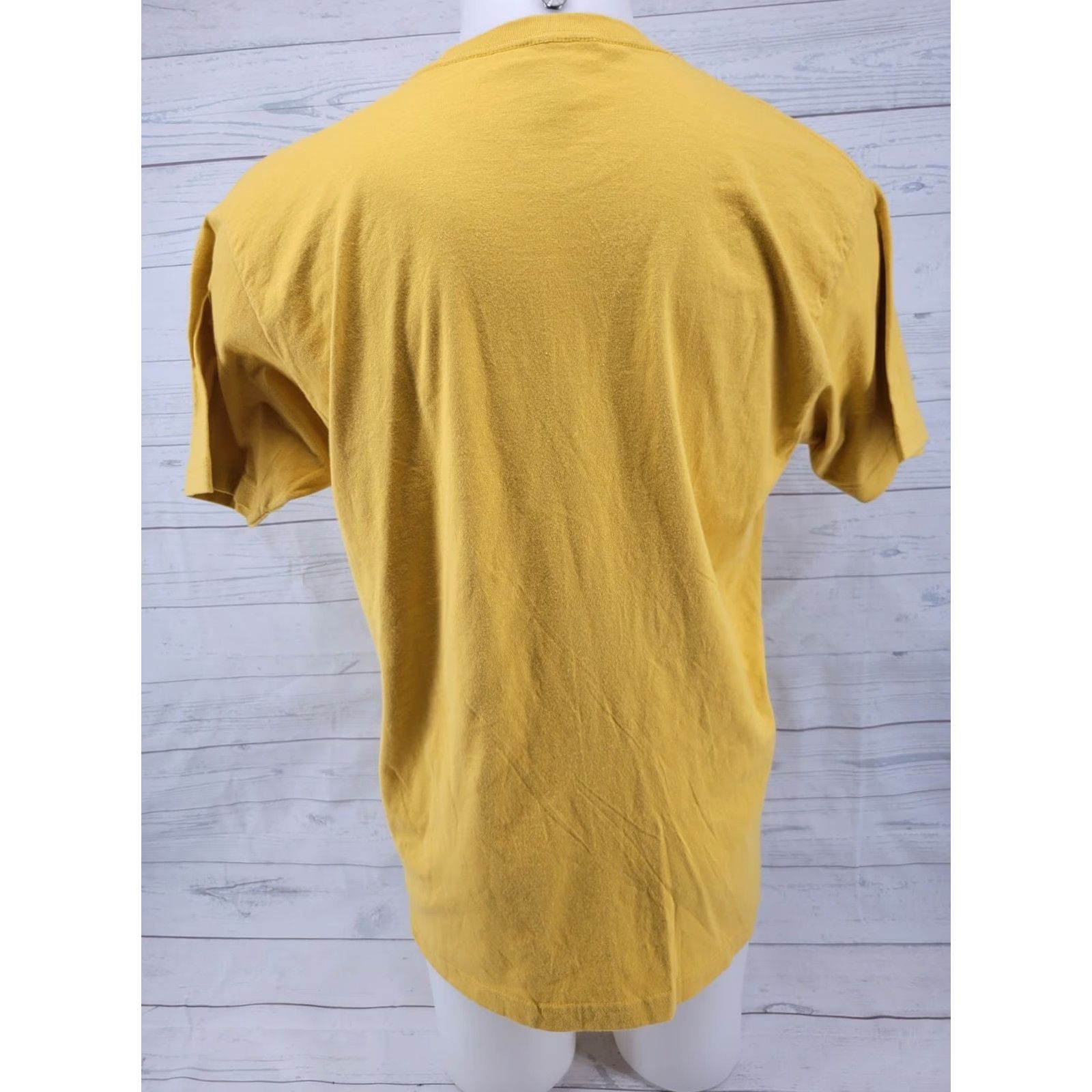 Vintage Halloween Night He Came Home Men's Yellow T Shirt Size Large Size US L / EU 52-54 / 3 - 6 Thumbnail