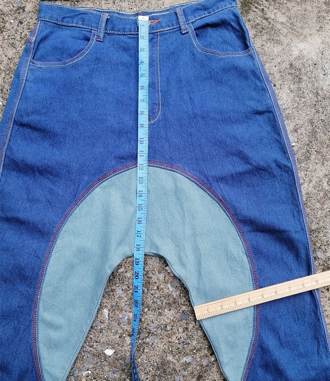 Designer Open Arms Nice Design Denim Jeans Size US 30 / EU 46 - 5 Thumbnail
