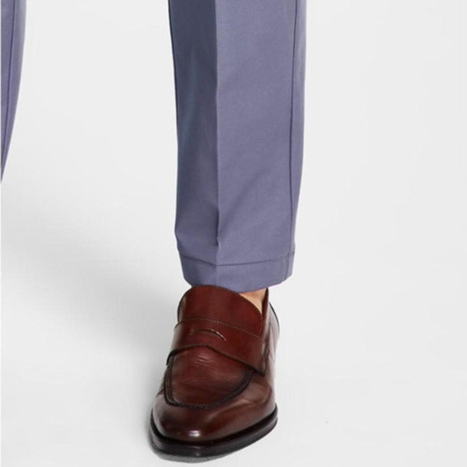 Michael Kors Michael Kors Men's Ash Blue Classic Dress Pants Size 38x34 Size US 38 / EU 54 - 6 Thumbnail
