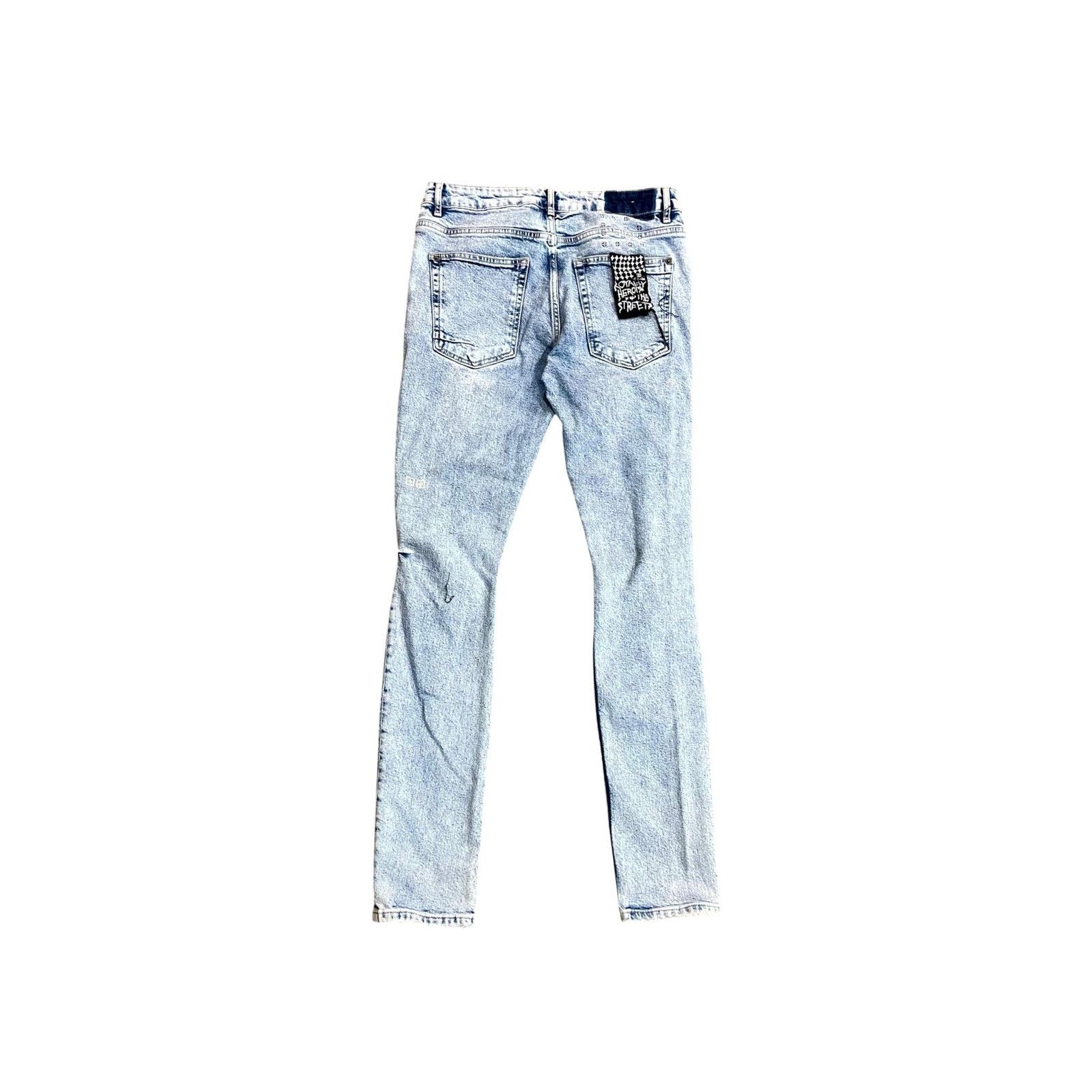 Ksubi Ksubi Plain Ripped Light Wash Jeans Size US 32 / EU 48 - 2 Thumbnail