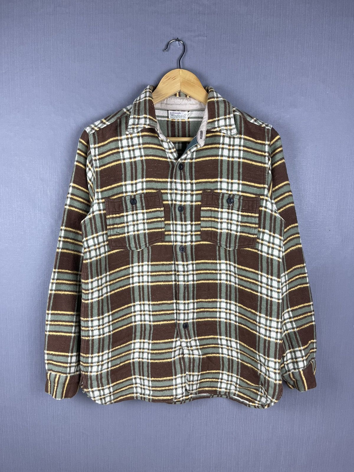 Flannel × Vintage × Warehouse VINTAGE WAREHOUSE Co. Duck Digger Japan Plaid Flannel Size US M / EU 48-50 / 2 - 1 Thumbnail