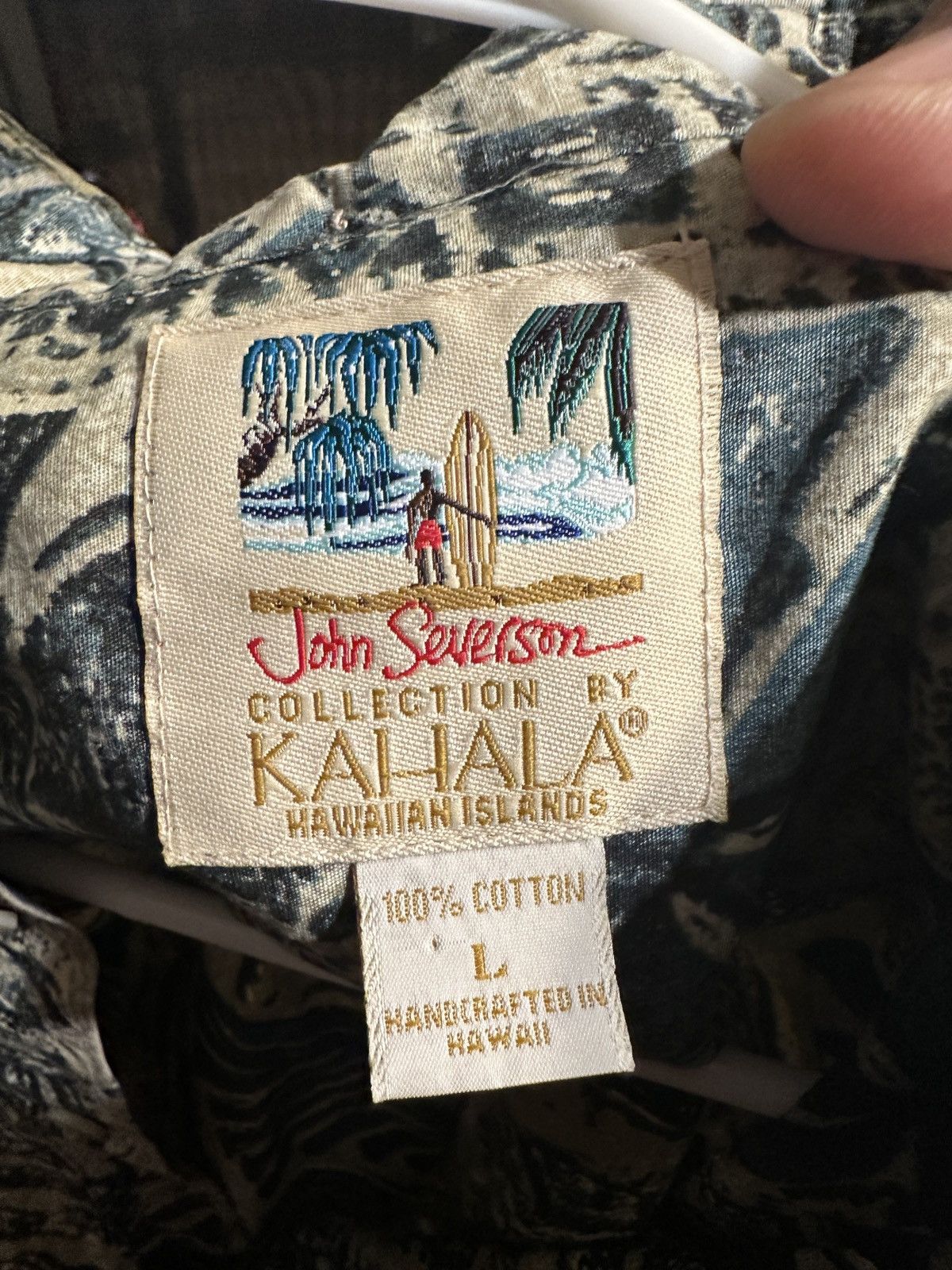 Other PreOwned Kahala Hawaiian Print 3/4 Button Blue Men's Large Size US L / EU 52-54 / 3 - 4 Thumbnail